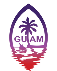 Guam Seal Shimmer Sunset Print Great Gift Cool Gift Tank Top