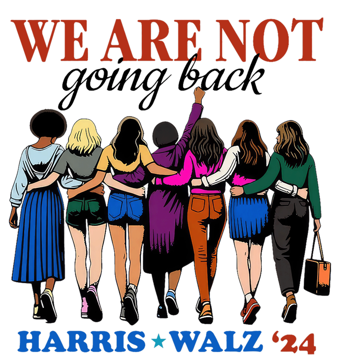 We Are Not Going Back Kamala Harris Waltz 24 Madam President Softstyle Adult Sport Polo