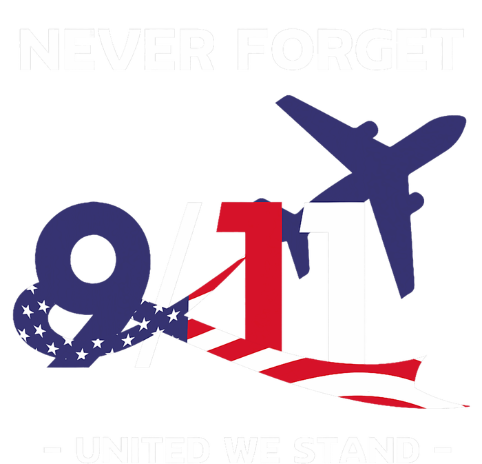 Never Forget September 11 2001 Memorial Day American Flag Tall T-Shirt