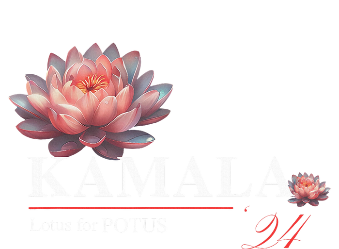 Kamala Harris Lotus Rainbow Floral 2024 President Election T-Shirt