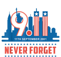 Never Forget September 11 2001 Memorial Day American Flag T-Shirt