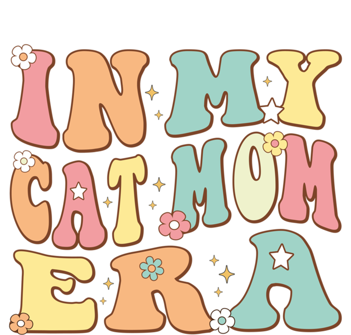 In My Cat Mom Era For Kitten Lover Mama Funny Groovy Retro Cute Gift Coaster