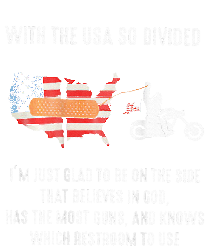 Bigfoot Biker With The Usa So Divided Bumper Sticker