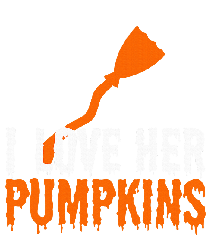 I Love His Broomstick I Love Her Pumpkins Halloween Couples Toddler T-Shirt