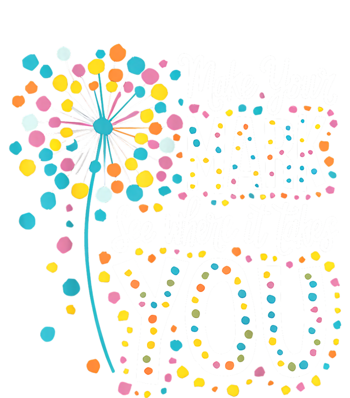 Make Your Mark Happy Dot Day 2024 Dandelion PosiCharge RacerMesh Polo