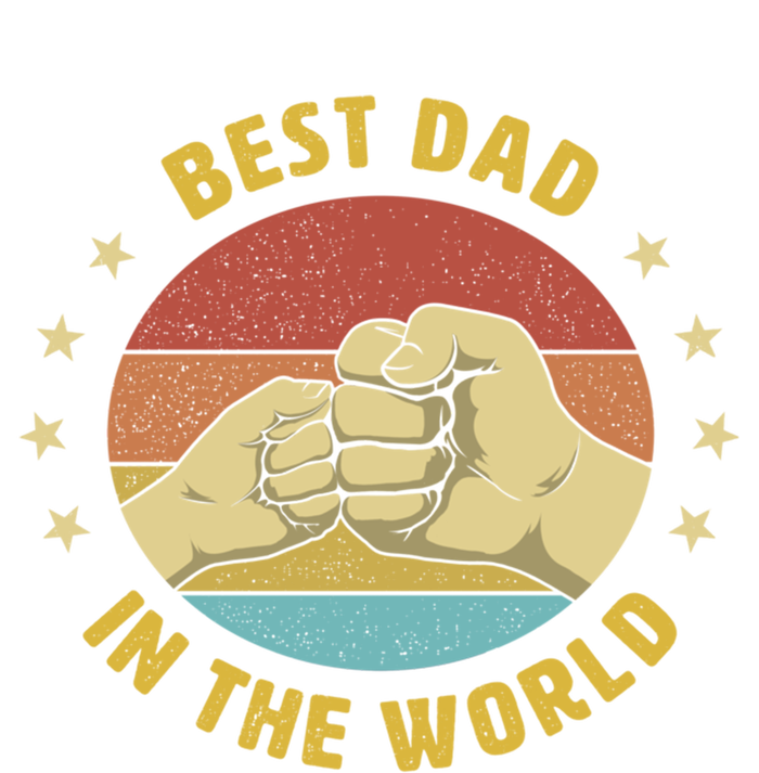 Best Dad In The World Best Dad Ever Fathers Day Design Funny Gift Women's Tri-Blend 3/4-Sleeve Raglan Shirt