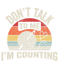 Retro DonT Talk To Me IM Counting Crochet Crocheting Baby Long Sleeve Bodysuit