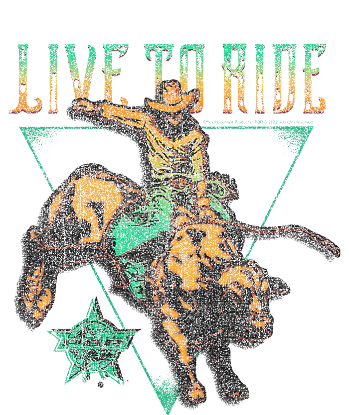 Pbr Professional Bull Riders Live To Ride Rodeo Pbr Logo T-Shirt