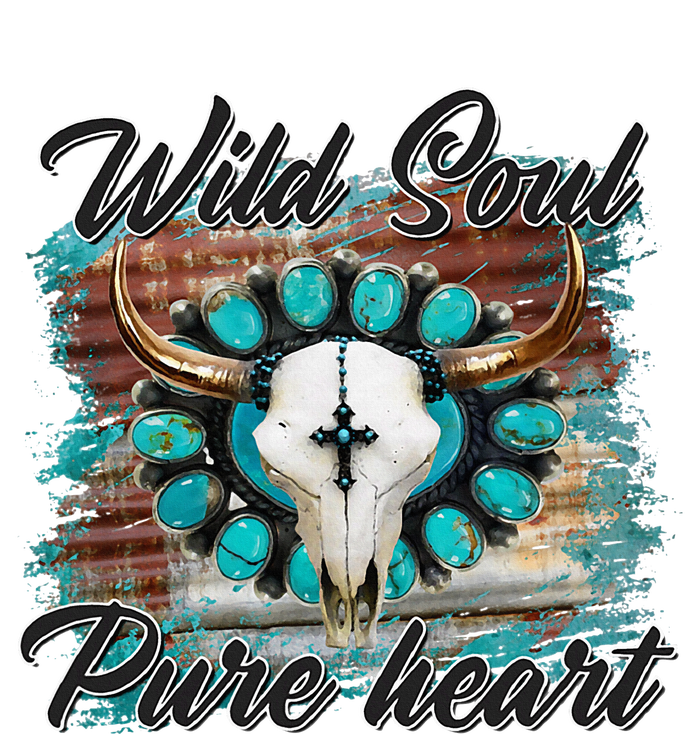 Turquoise Wild Soul Pure Heart Country Rodeo Cowgirl Western T-Shirt