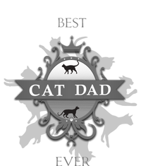 Classic Best Cat Dad Ever Cute Kitty Father Funny Gift Poster