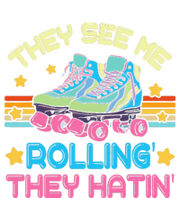 Roller Skating They See Me Rollin They Hatin Skater Skate T-Shirt