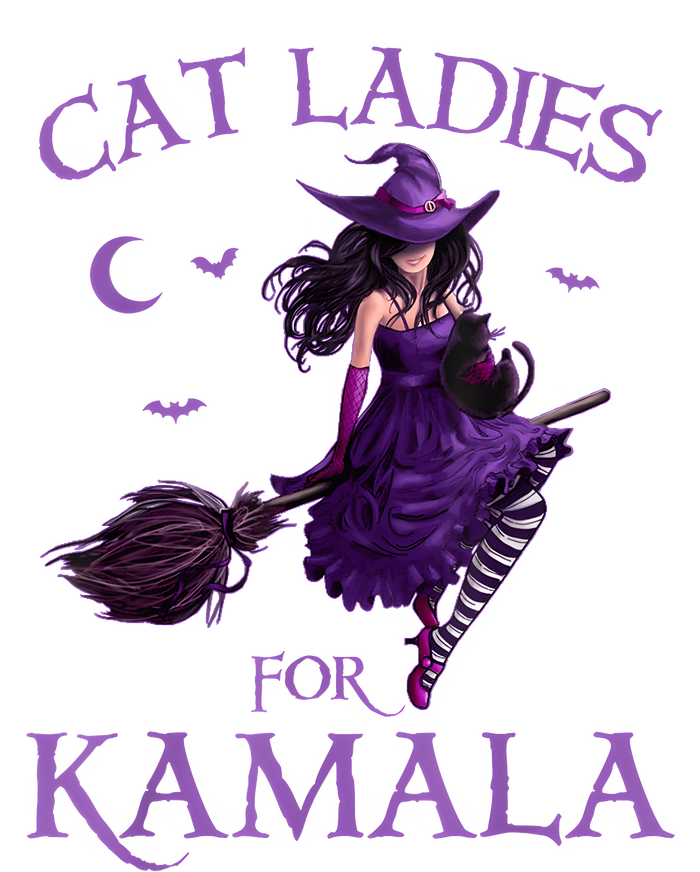 Cat Ladies For Kamalaharris 2024 Witches Harris Halloween T-Shirt