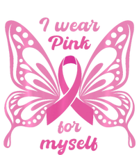 Breast Cancer Awareness Butterfly I Wear P.I.N.K For Myself Kids Long Sleeve Shirt