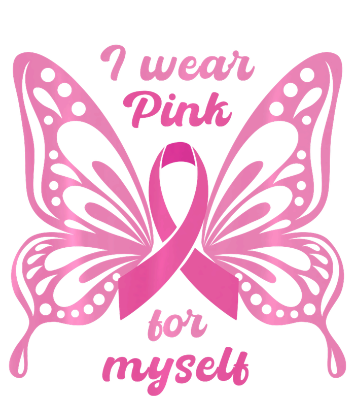 Breast Cancer Awareness Butterfly I Wear P.I.N.K For Myself Kids Long Sleeve Shirt