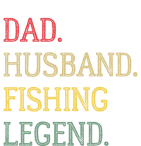 Dad Husband Fishing Legend Vintage Fishing Dad Cute Gift T-Shirt