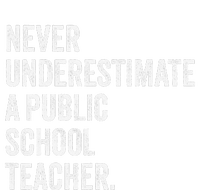 Never Underestimate A Public School Teacher Harris Waltz Drawstring Bag