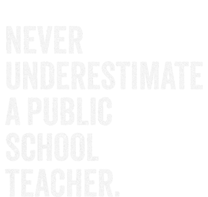 Never Underestimate A Public School Teacher Harris Waltz Drawstring Bag