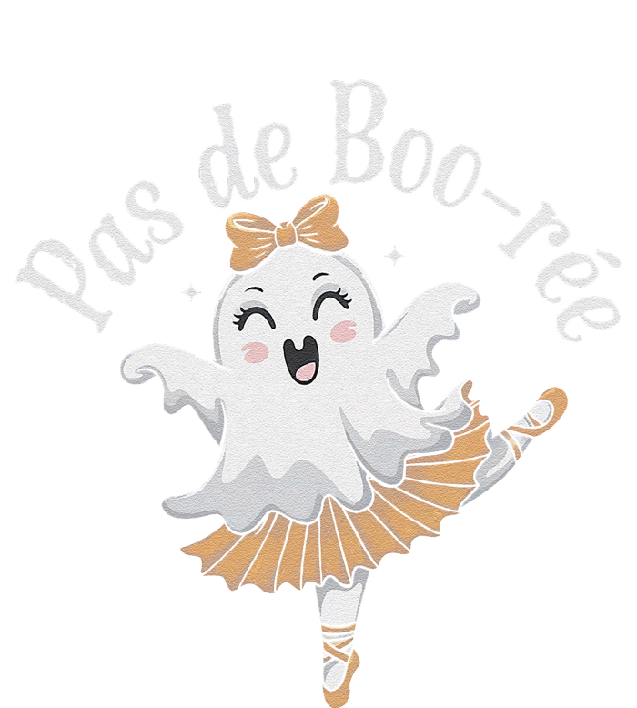 Pas De BooréE Funny Ballet Ghosts Halloween Dance Bella+Canvas Jersey Crop Tee