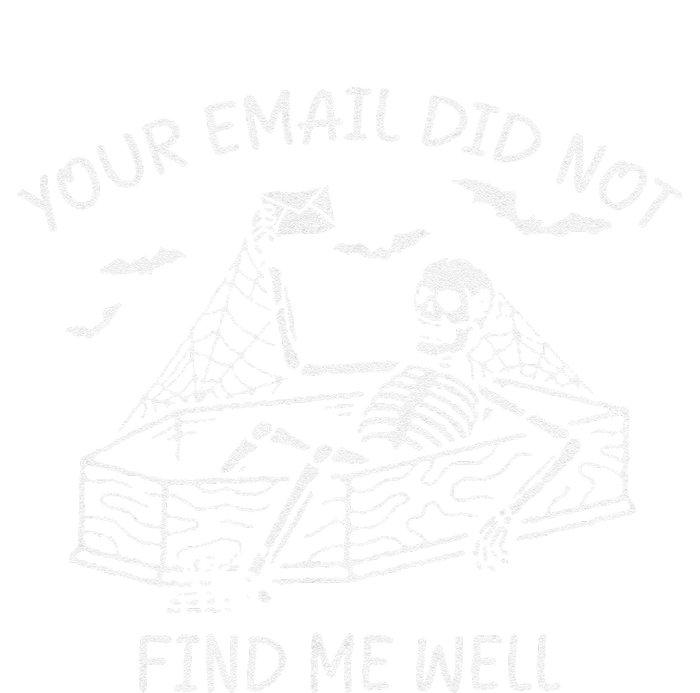 Your Email Did Not Find Me Well Funny Skeleton Halloween Women's Fleece Hoodie