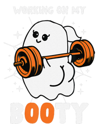 Working On My Booty Booty Funny Halloween Gym Ghost Tall Long Sleeve T-Shirt