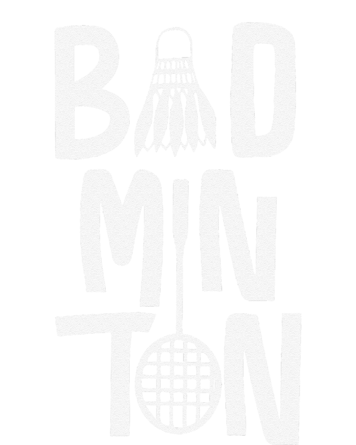 Cool Badminton Typography With Badminton Shuttlecock &Racket Sweatshirt