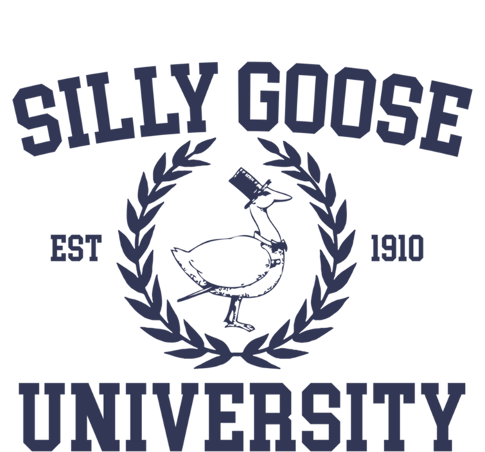 Silly Goose University Funny Silly Goose Meme Bird Lover Ceramic Star Ornament