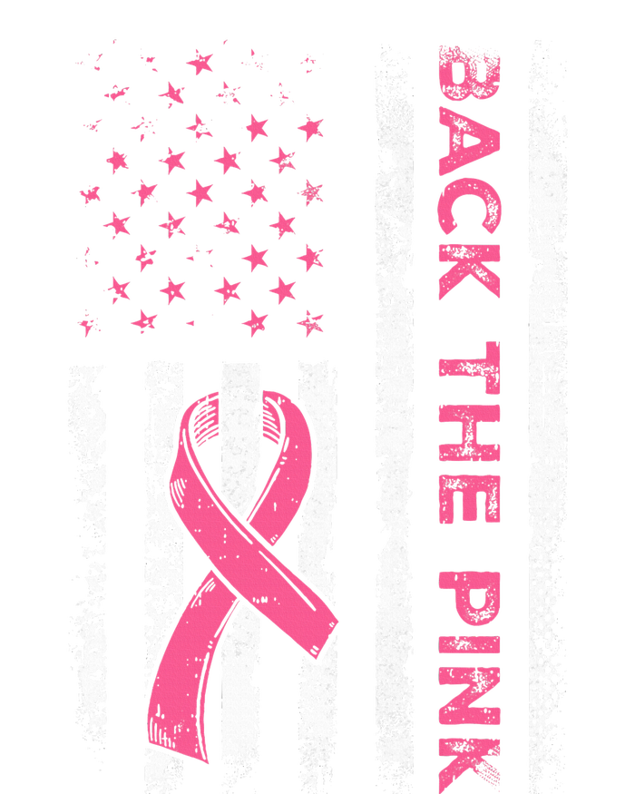 American Flag Back The Breast Cancer Awareness 16 in Basic Backpack