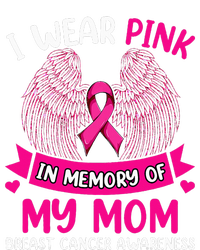 Breast Cancer  I Wear In Memory Of My Mom Cropped Pullover Crew