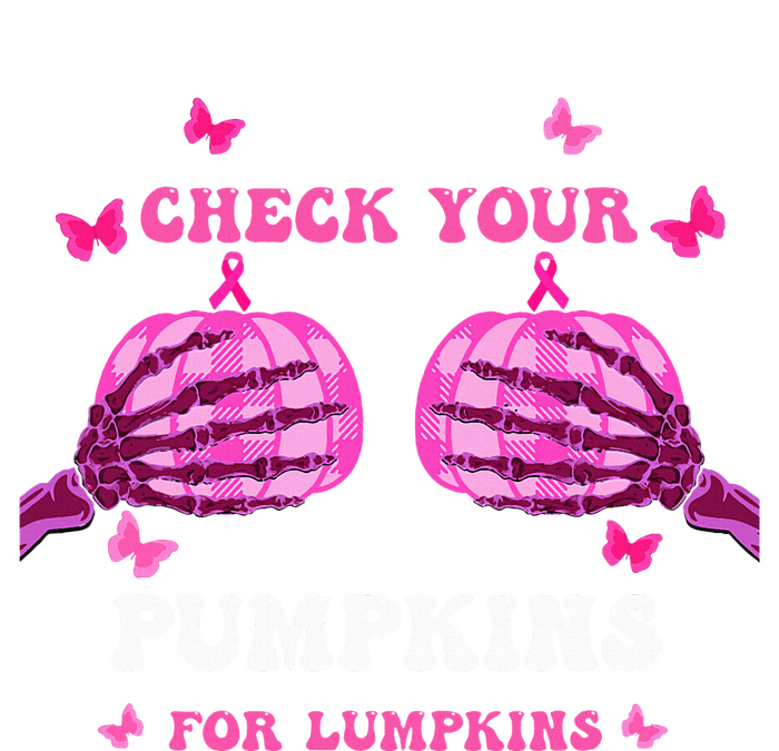 Check Your Pumpkins Breast Cancer Awareness Halloween T-Shirt