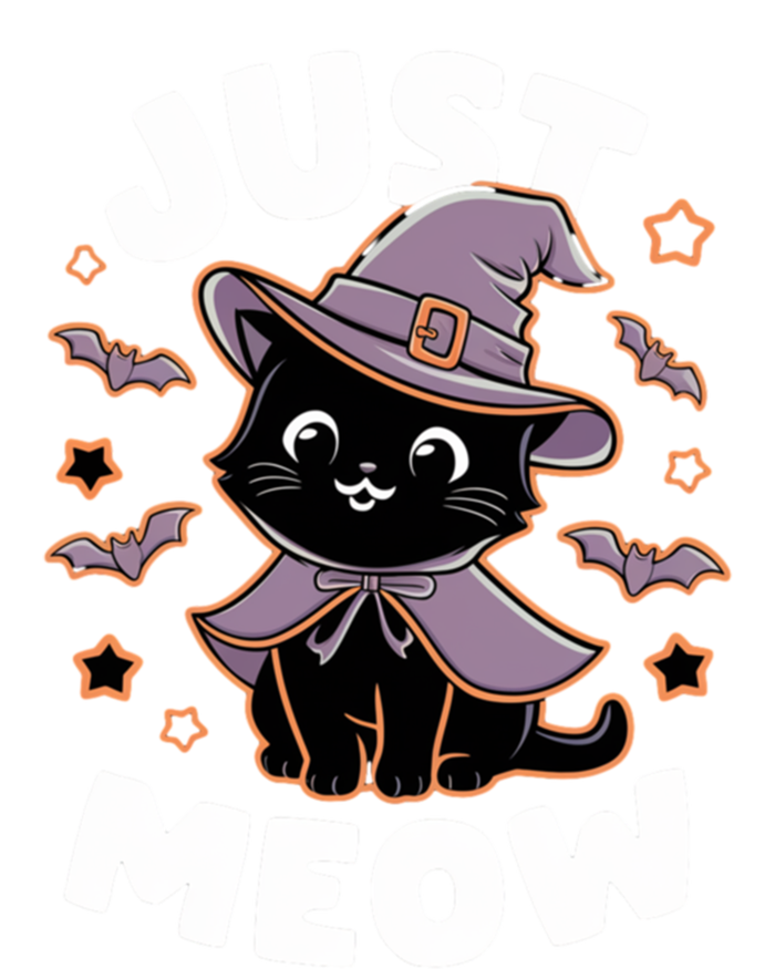 Just Meow Cute Black Cat Halloween Witch Costume Funny Gift T-Shirt