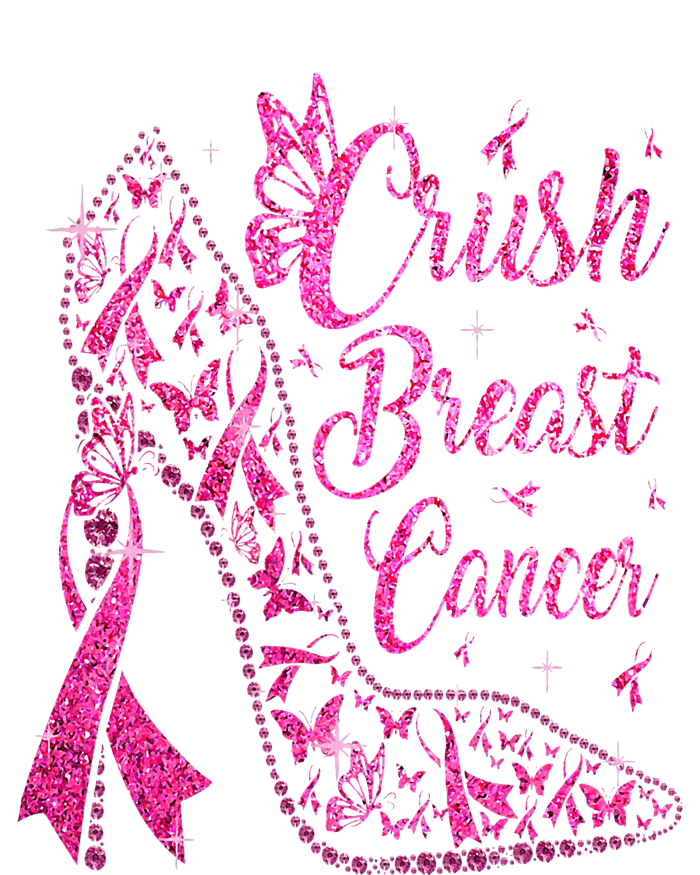 Crush Breast Cancer Awareness Bling Kids Tie-Dye T-Shirt