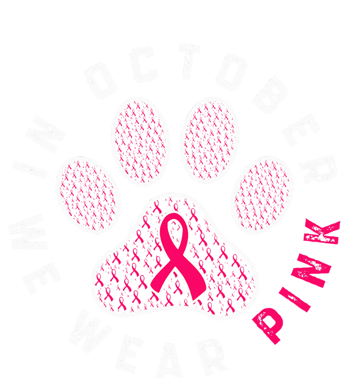 We Wear P.I.N.K Dog Cat Paw Breast Cancer Awareness T-Shirt