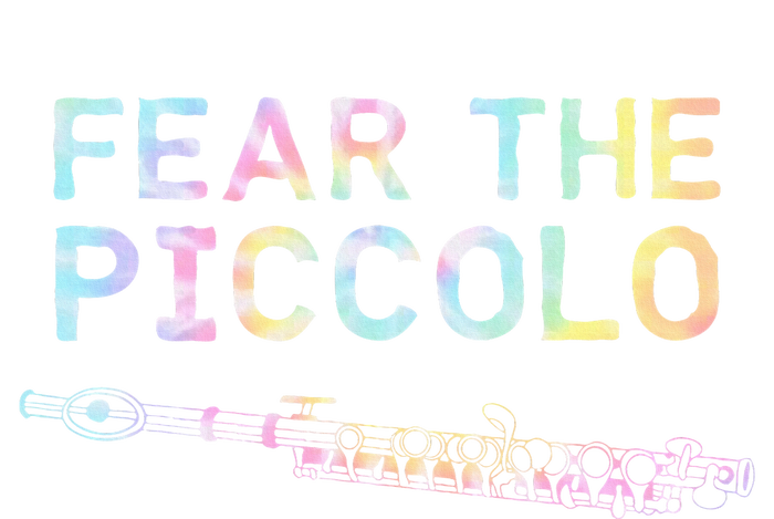 Piccolo Flute Fear The Piccolo Flutist Tie Dye Flexfit Unipanel Trucker Cap