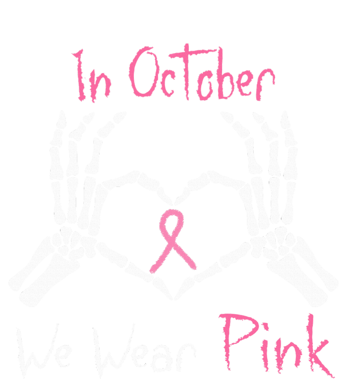 We Wear P.I.N.K Breast Cancer Skeleton Hand Heart Women’s Perfect Tri Rocker Tank