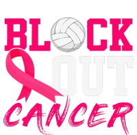 Volleyball Breast Cancer Awareness Block Out Cancer T-Shirt