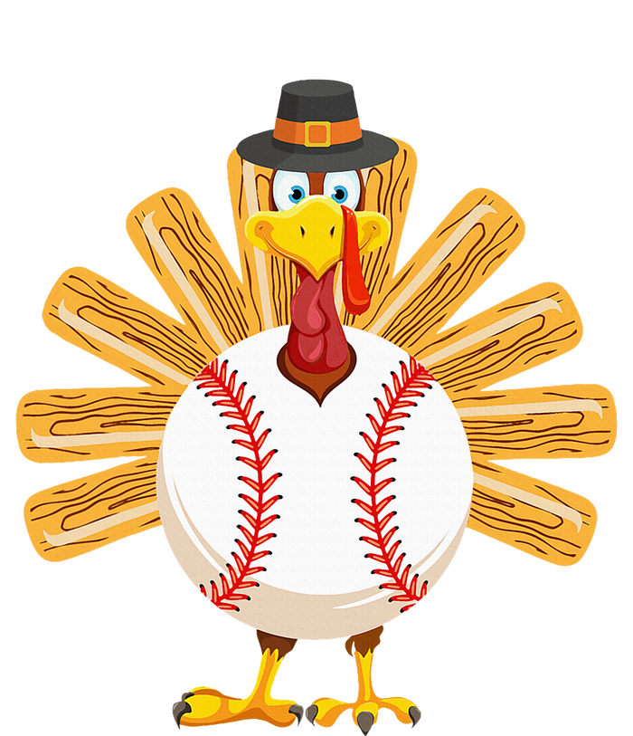 Baseball Turkey Thanksgiving Bella+Canvas Jersey Crop Tee