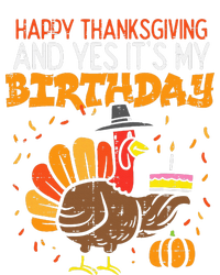 Happy Thanksgiving Yes Its My Birthday Turkey Women's Racerback Tank