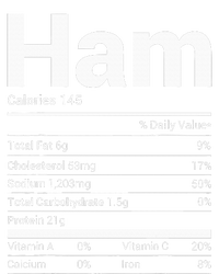 Ham Nutrition Facts Family Matching Christmas Costume Canvas