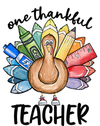 One Thankful Teacher Thanksgiving Turkey Tank Top