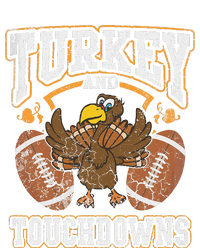 Thanksgiving Turkey And Touchdowns Football T-Shirt