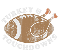 Turkey And Touchdowns Thanksgiving Football T-Shirt