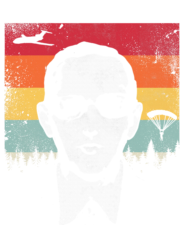 Db Cooper Lives Sketch Unsolved Mystery Urban Legend Rainbow V-Neck T-Shirt