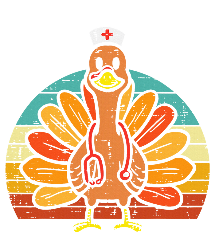 Turkey Nurse Stethoscope Thanksgiving Fall Scrub Top Kids Hoodie