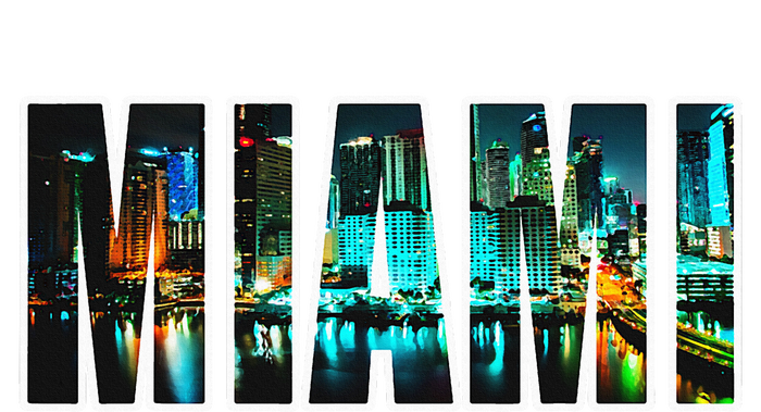 Miami Beach Urban Skyline City By Night Florida Usa Us Ladies Essential Tank