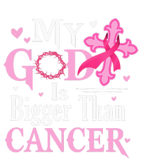 My God Is Bigger Than Cancer Breast Cancer Awareness Jesus T-Shirt