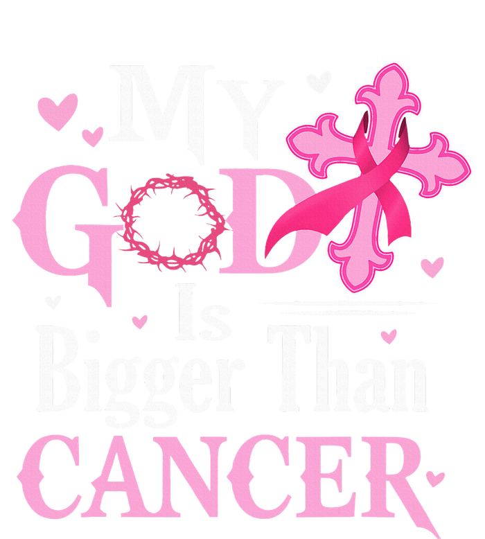 My God Is Bigger Than Cancer Breast Cancer Awareness Jesus T-Shirt