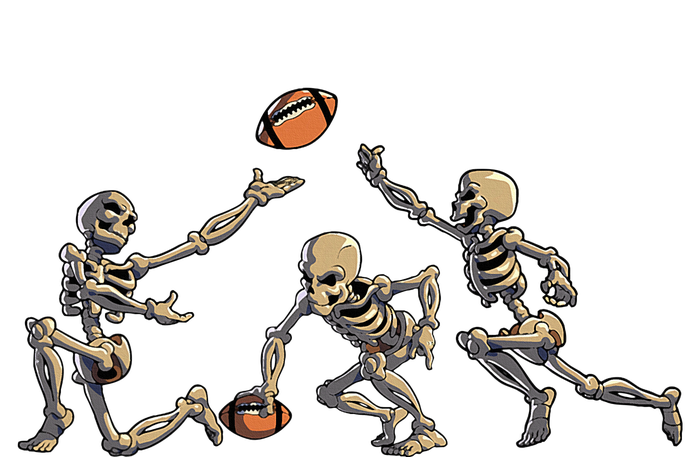 American Football Skeleton Halloween Football Fan Kids Long Sleeve Shirt