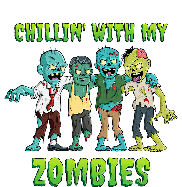 Chillin With My Zombies Halloween 16 in Basic Backpack