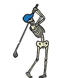 Golfer Skeleton Golf Player Halloween Costumedad Garment-Dyed Sweatshirt