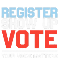 Register Show Up Vote Voice Matters Civic Duty Kids Hoodie